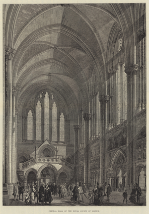 Central Hall of the Royal Courts of Justice (engraving)