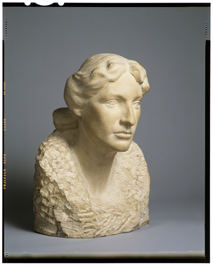 Portrait Bust of Anna Hyatt Vaughan, c.1905 (stone)