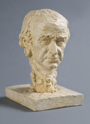 Head of William Rush, Model for "William Rush Carving His Allegorical Figures of the Schuylkill River", 1876-77 (cast 1931 by Mrs. Eakins) (plaster) (see also 434256)

