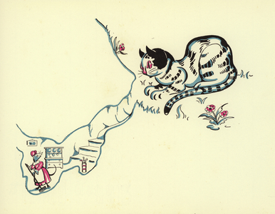 New nursery rhymes: Conversation (colour litho)