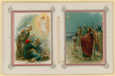 Illustration for O Little Town Of Bethlehem (chromolitho)