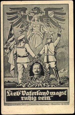 Artist Kaiser Wilhelm II, Lieb Fatherland likes...