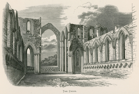 Fountains Abbey, The Choir (engraving)
