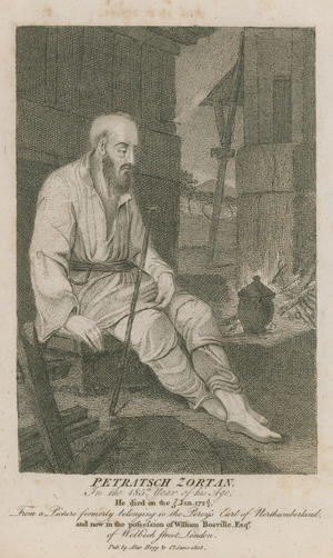 Petratsch Zortan in the 185th year of his age (engraving)