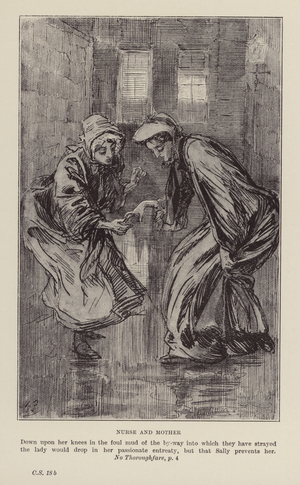 Christmas Stories by Charles Dickens: No Thoroughfare (litho)