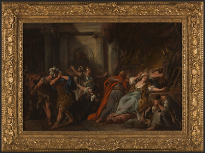 Créüse consumed by the poisoned dress, between 1742 and 1743 (oil on canvas)