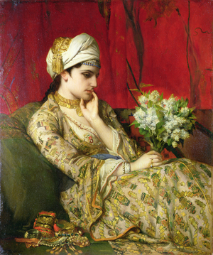 The Odalisque (oil on canvas laid down on board)