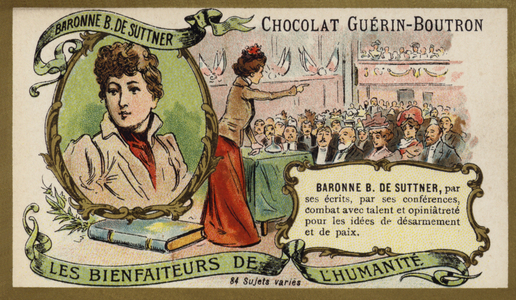 Baroness Bertha von Suttner, Austrian novelist and pacifist (chromolitho)
