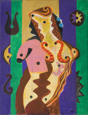 Instrumental Nude, 1981 (acrylic on canvas)