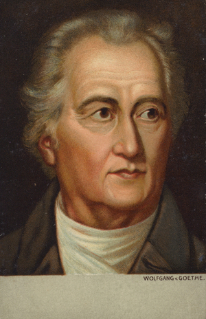 Johann Wolfgang von Goethe (1749-1832), German poet, novelist and playwright (chromolitho)