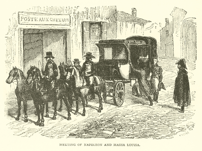Meeting of Napoleon and Maria Louisa (engraving)