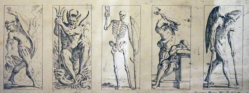 17th Century tarot cards by Giuseppe Maria Mitelli