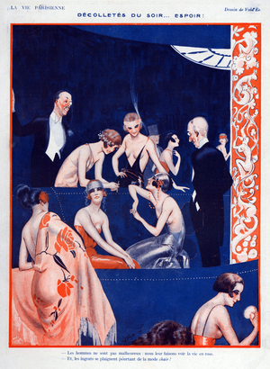 La Vie Parisienne Magazine Plate, France, 1920s (print)