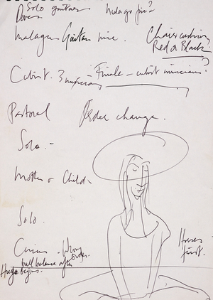 Picasso sketches 179, 1988 (drawing)