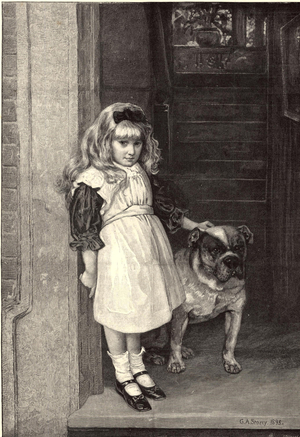 Pets Dogs Children Magazine Plate, UK, 1890s