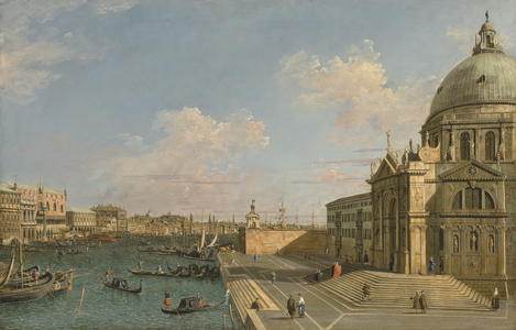 Entrance to the Grand Canal, Venice, looking East, c.1730s (oil on canvas)