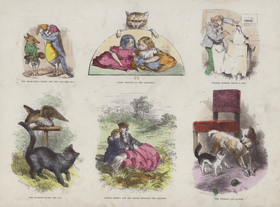 Page from the Attractive Picture Book (coloured engraving)