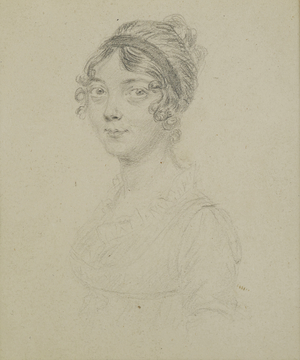 Pencil portrait of a Lady  (pencil on paper)