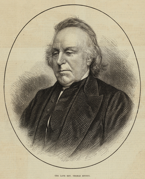 The Late Reverend Thomas Binney (engraving)