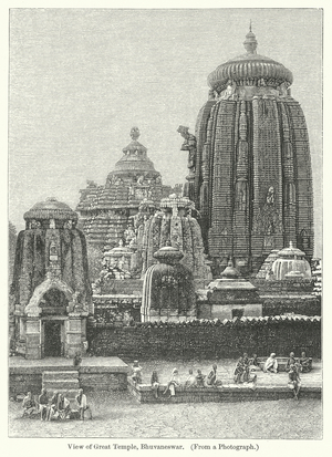 View of Great Temple, Bhuvaneswar (engraving)
