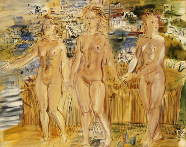 The Three Graces; Les Trois Graces, 1942 (oil on canvas)