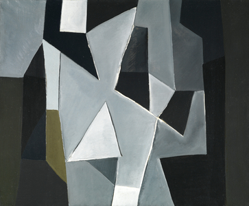 Architectonic Composition, 1955 (oil on canvas)
