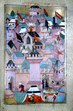 Suleyman I, Ottoman sultan 1520-1566, capturing  Belgrade from the Kingdom of  Hungary