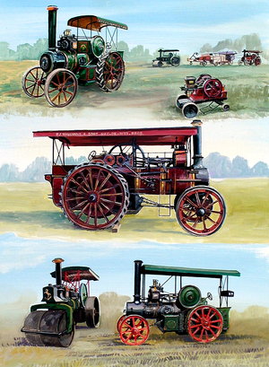 Traction Engines, 2008 (oil on panel)