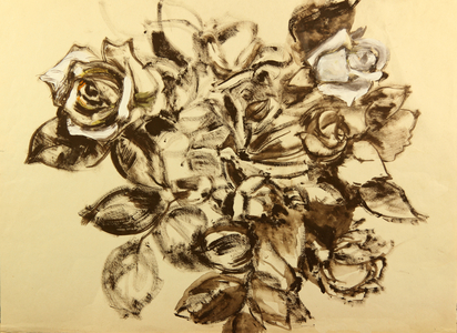 Still Life with Flowers, 1963 (tempera on paper)