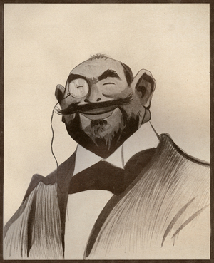 Caricature of Alfred Capus (print)