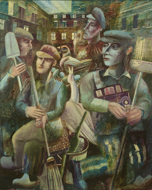 Moments of Reprieve, 1989 (oil on paper)