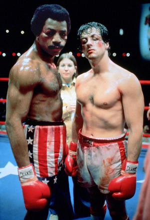 Carl Weathers And Sylvester Stallone