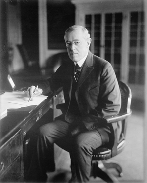 Woodrow Wilson, c.1918 (b/w photo)