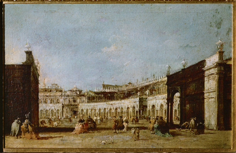 Piazza San Marco, Venice, Italy (oil on canvas)