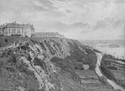 Folkestone, the Lees (b/w photo)