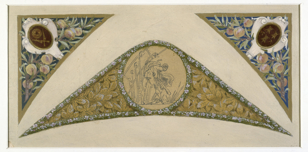 Sketch for the Festival Staircase at Paris City Hall: Scorpion, ca. 1888 -1898 (oil)