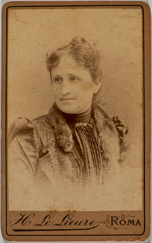 Portrait of woman, Rome, Italy, 1853-90 (photo)