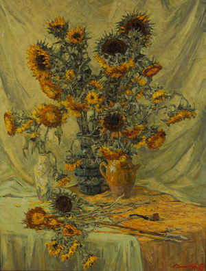 Tribute to Van Gogh, 2008 (mixed media on canvas)