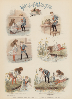 How Teddie and his Sister adapted a Nursery Rhyme (chromolitho)
