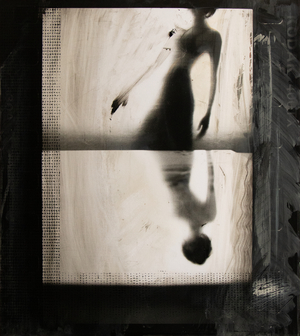 Interior 30A, 2024 (oil on silver gelatin print mounted on aluminium)