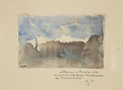 Les Charlottieres Landscape, 1954 (drawing)
