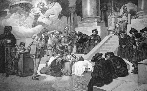 The Truth, after a painting by Alexander Frenz (1861-1941)