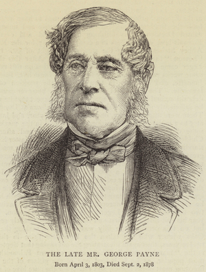 The Late Mr George Payne (engraving)