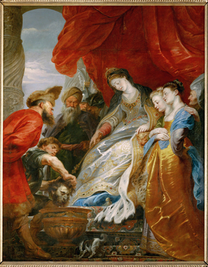 Thomiris, Queen of the Scyths (painting on canvas)