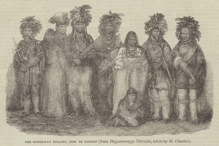 The Ojibbeway Indians, now in London (engraving)