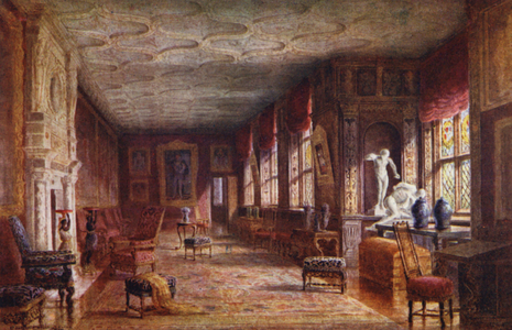 Knole House: Cartoon Gallery (colour litho)