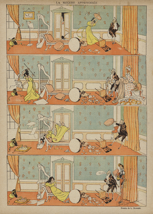 Illustration for Le Rire (colour litho)
