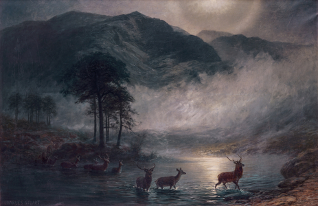 The River Crossing (oil on canvas)