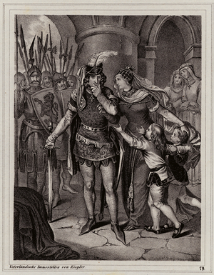 John the Blind, King of Bohemia (engraving)