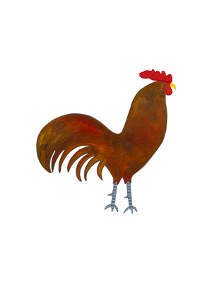 The Rooster (Chinese Horoscope), 2009 (oil on birch plywood)